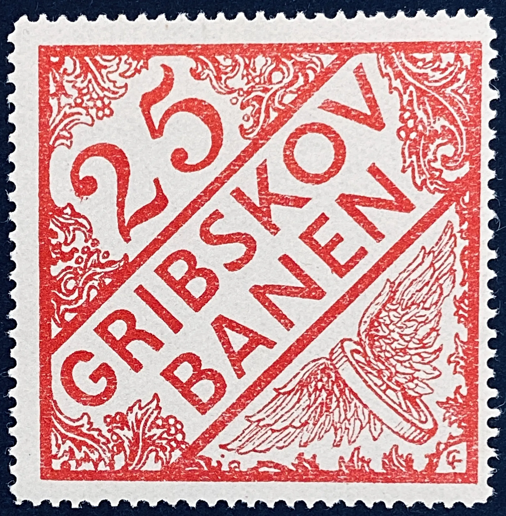 GDS 22 - 25 Øre Motiv: Vingehjul - Rød.