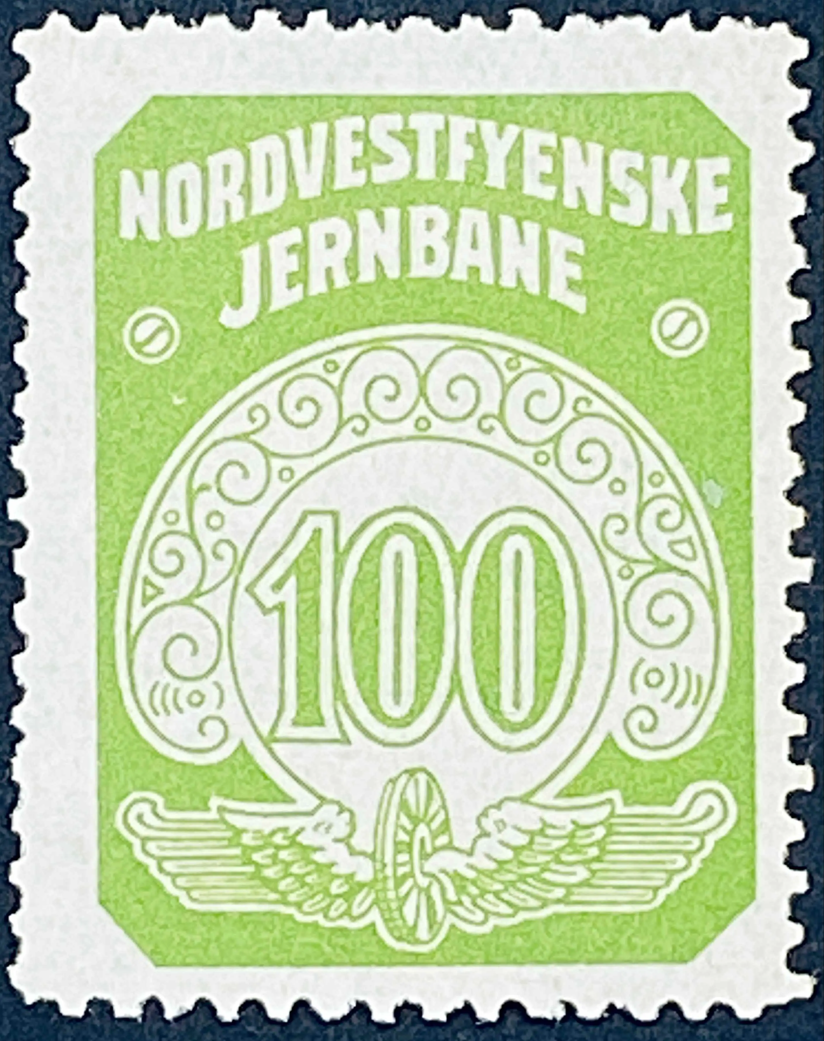 OMB 33 - 100 Øre - Lysegrøn.