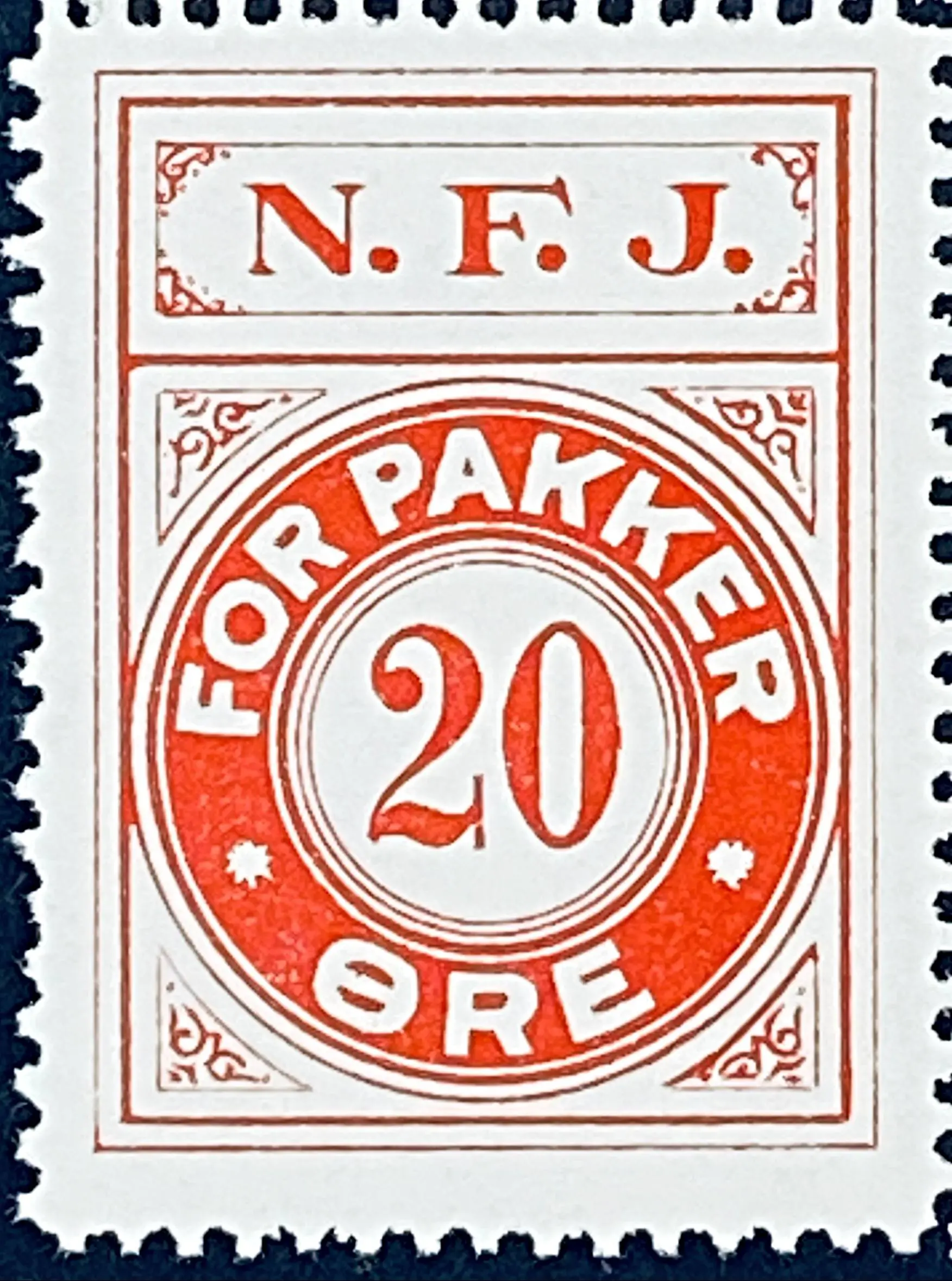 NFJ 29 - 20 Øre - Rød.