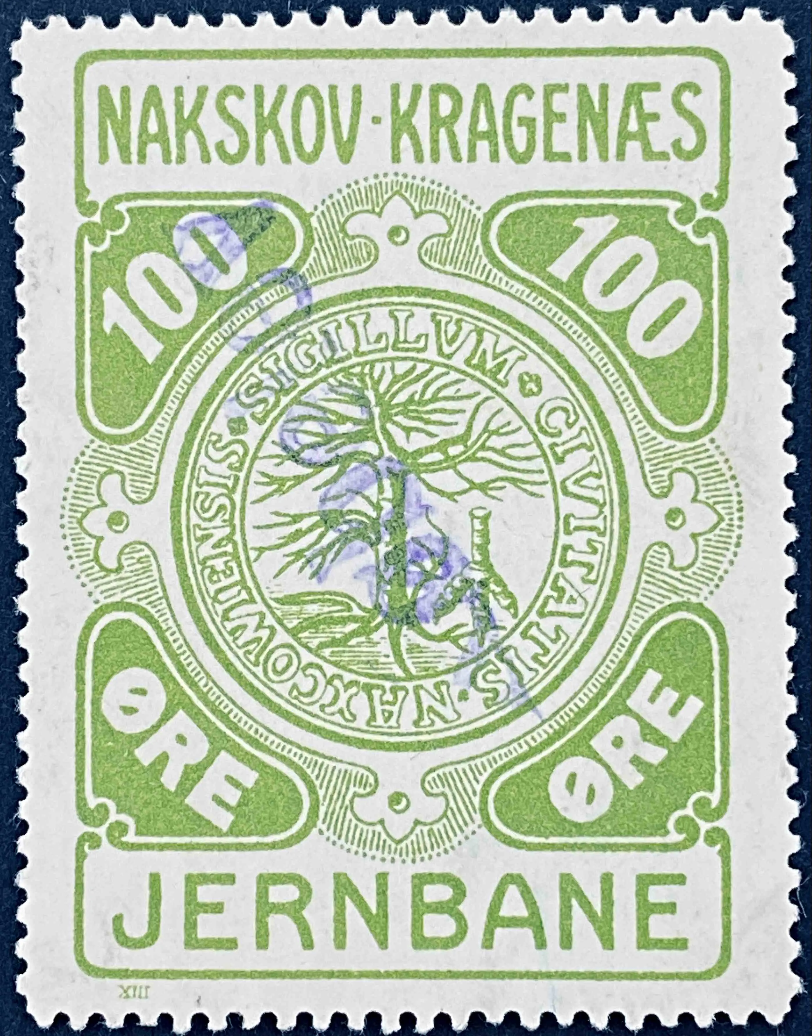 NKJ 25 - 100 Øre - Grøn.