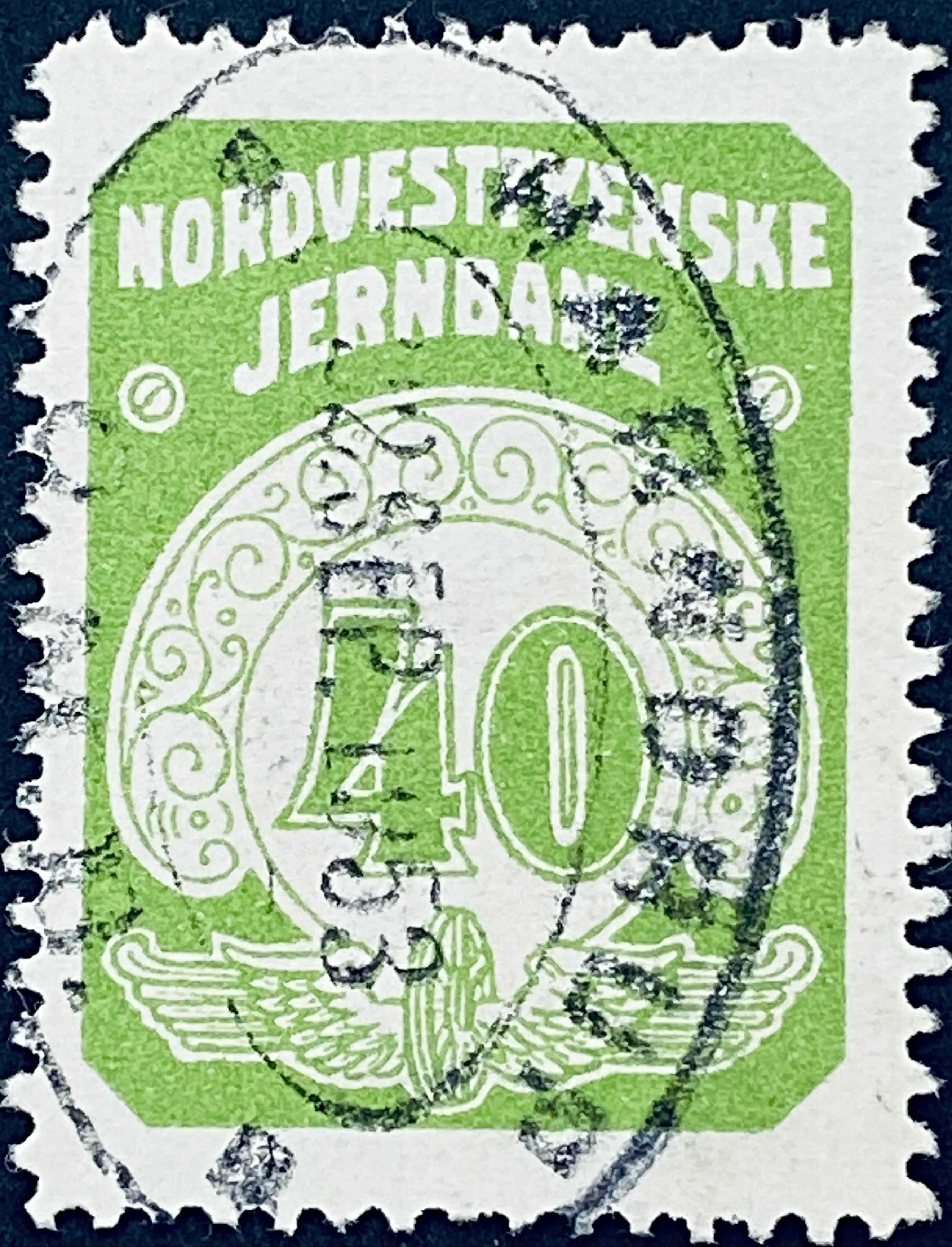 OMB 22 - 40 Øre - Grøn.