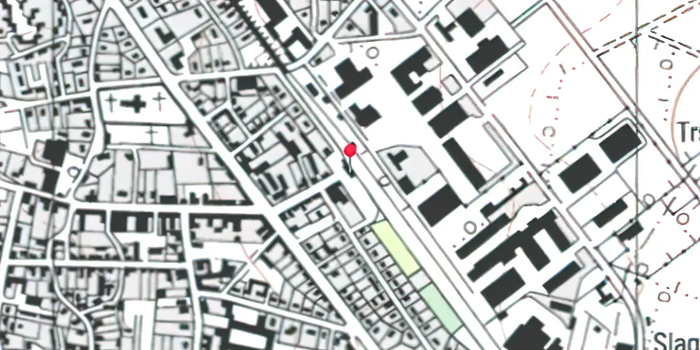 Historisk kort over Skærbæk Station