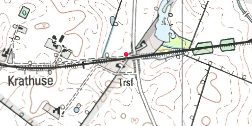 Historisk kort over Kisserup Trinbræt