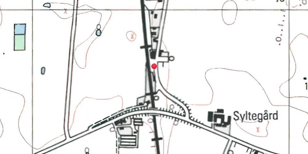 Historisk kort over Tingsted Station [1872-1963]