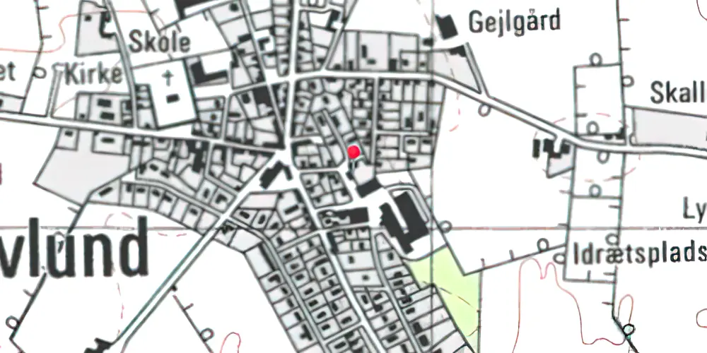Historisk kort over Mølby Station