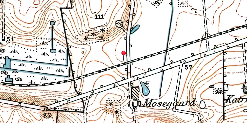 Historisk kort over Toftumvejen Trinbræt