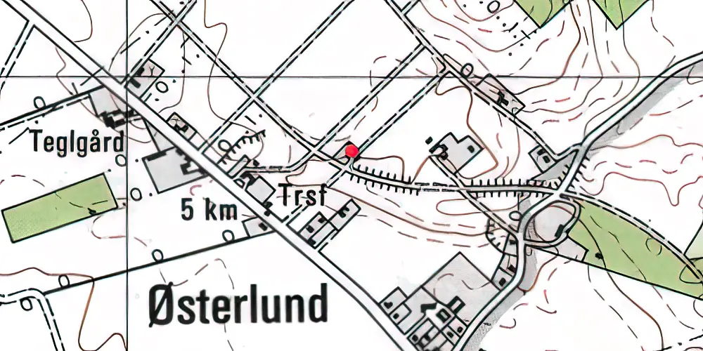 Historisk kort over Lund Mark Trinbræt