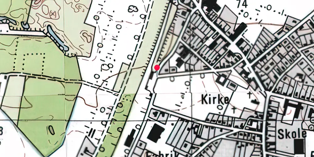 Historisk kort over Thyregod Station