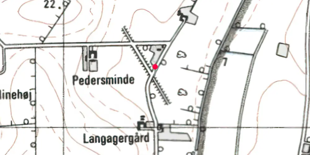Historisk kort over Robstrup Trinbræt