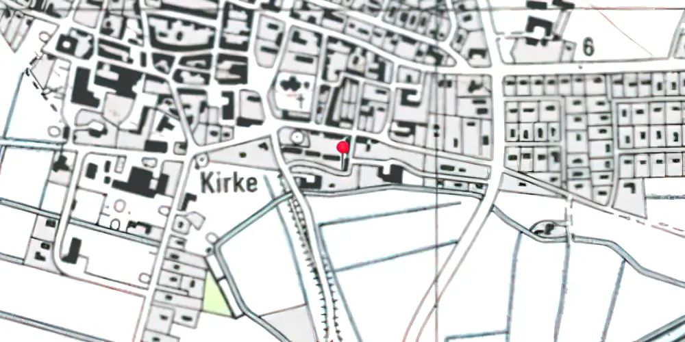 Historisk kort over Højer Station