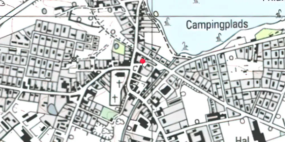 Historisk kort over Jels Station