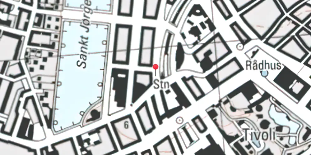 Historisk kort over København Station [1864-1911]