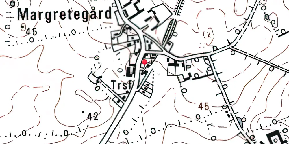 Historisk kort over Over Aastrup Station