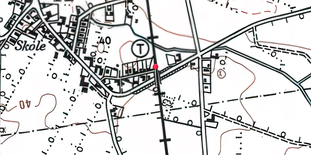 Historisk kort over Jegerup Trinbræt