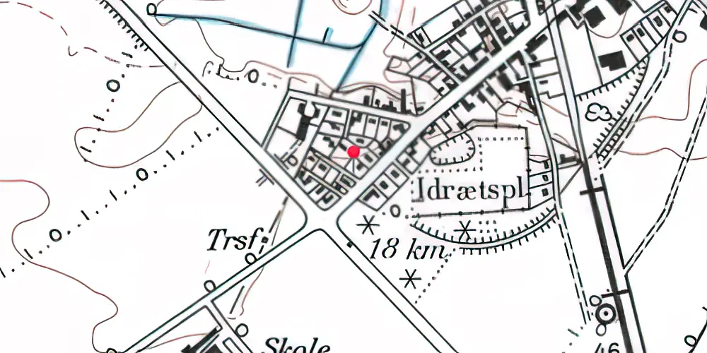 Historisk kort over Sommersted Vest Station