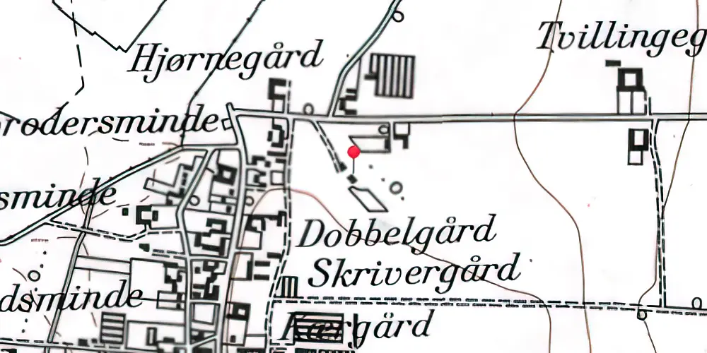 Historisk kort over Store Magleby Station
