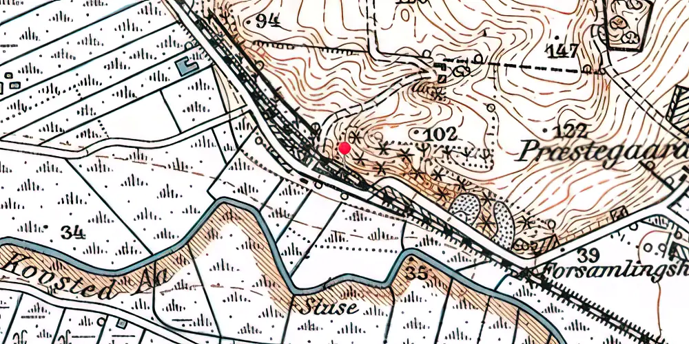 Historisk kort over Kovsted Trinbræt