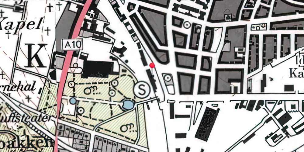 Historisk kort over Aalborg Station