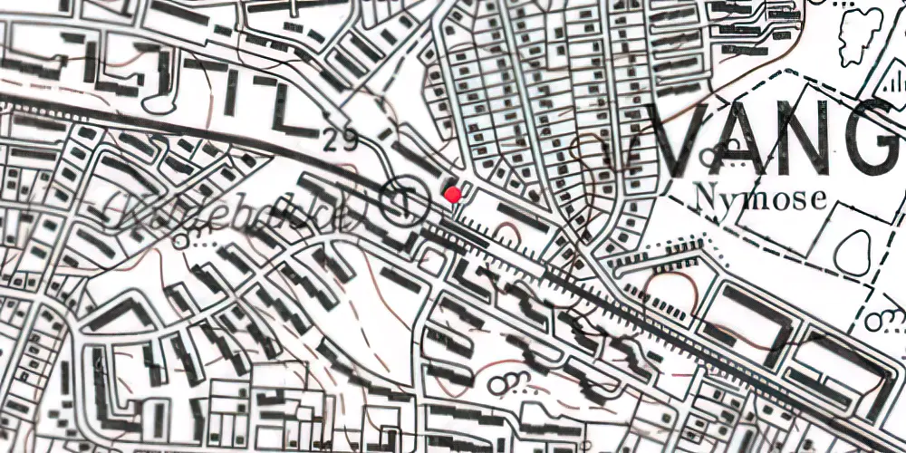 Historisk kort over Kildebakke S-togstrinbræt
