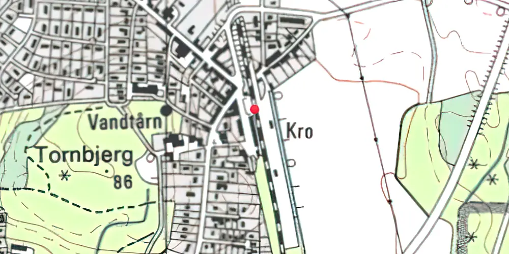 Historisk kort over Hovedgård Station