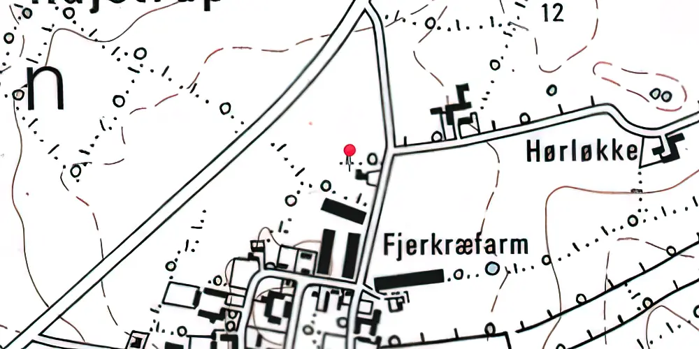 Historisk kort over Råde Station