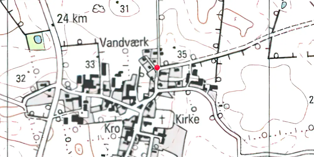 Historisk kort over Oksbøl (Als) Station