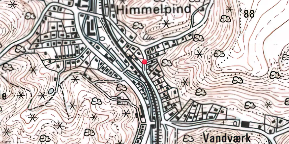 Historisk kort over Grejsdal Teknisk Station