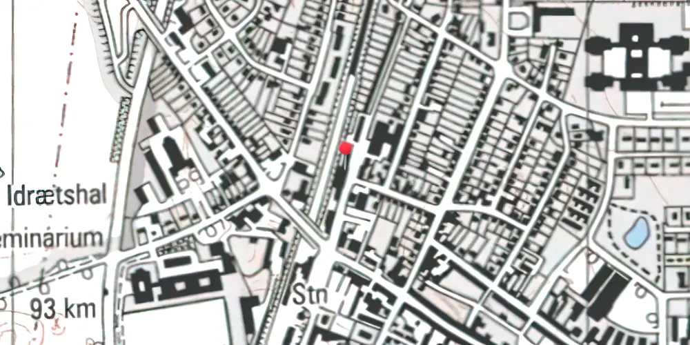 Historisk kort over Vordingborg Station [1870-1937]