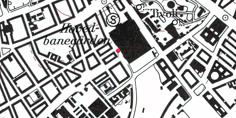 Historisk kort over København H Metrostation