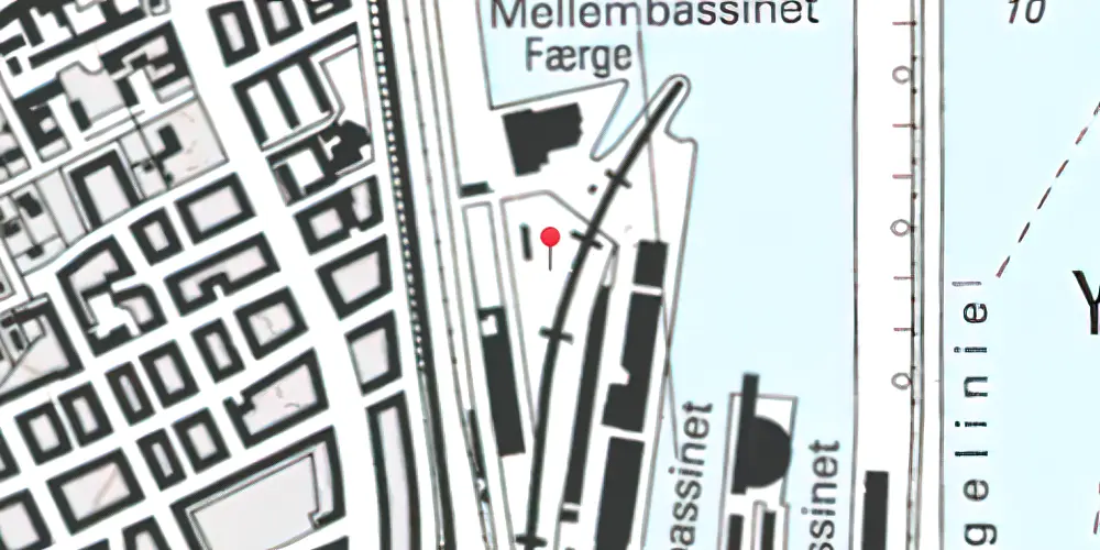 Historisk kort over Frihavnens Station