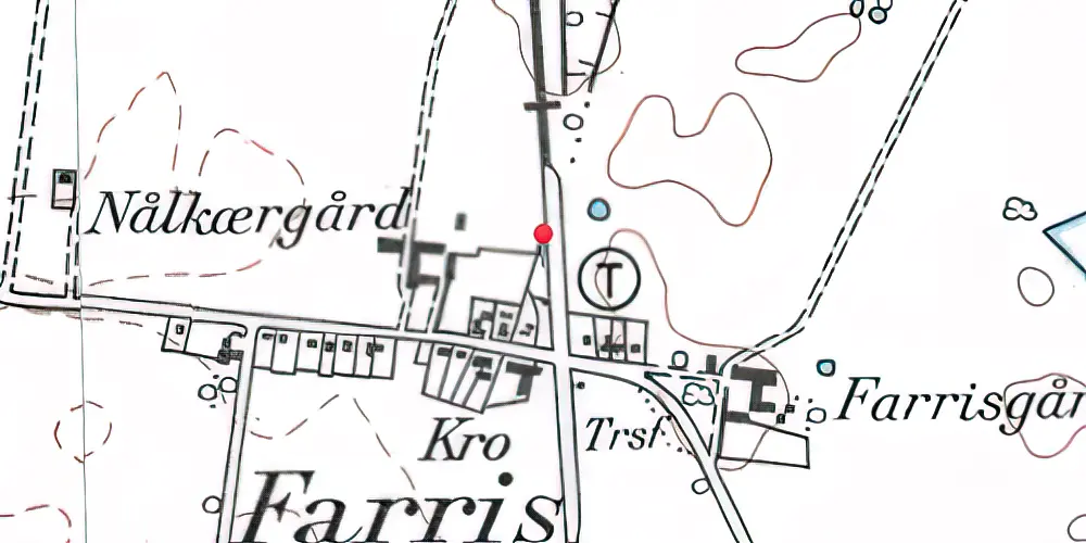 Historisk kort over Farris Station [1866-1958]