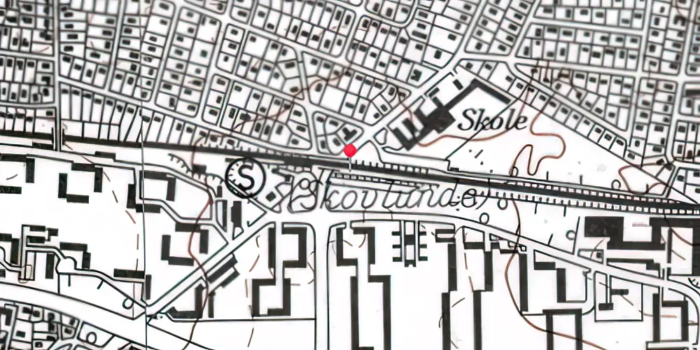 Historisk kort over Skovlunde Billetsalgssted [1905-1940]