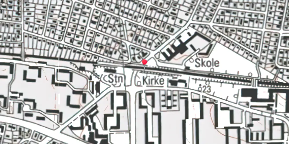 Historisk kort over Skovlunde Billetsalgssted [1905-1940]