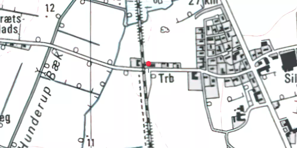 Historisk kort over Sejstrup Billetsalgssted [1917-1957]