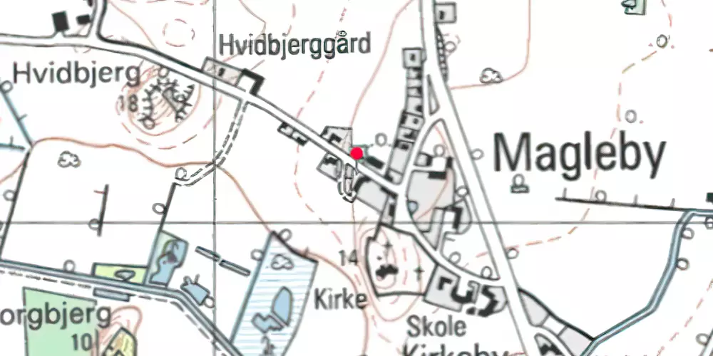 Historisk kort over Broløkke Billetsalgssted med Sidespor [1928-1952]