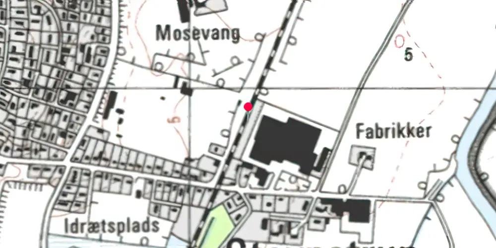 Historisk kort over Stevnstrup Billetsalgssted [1900-1903]