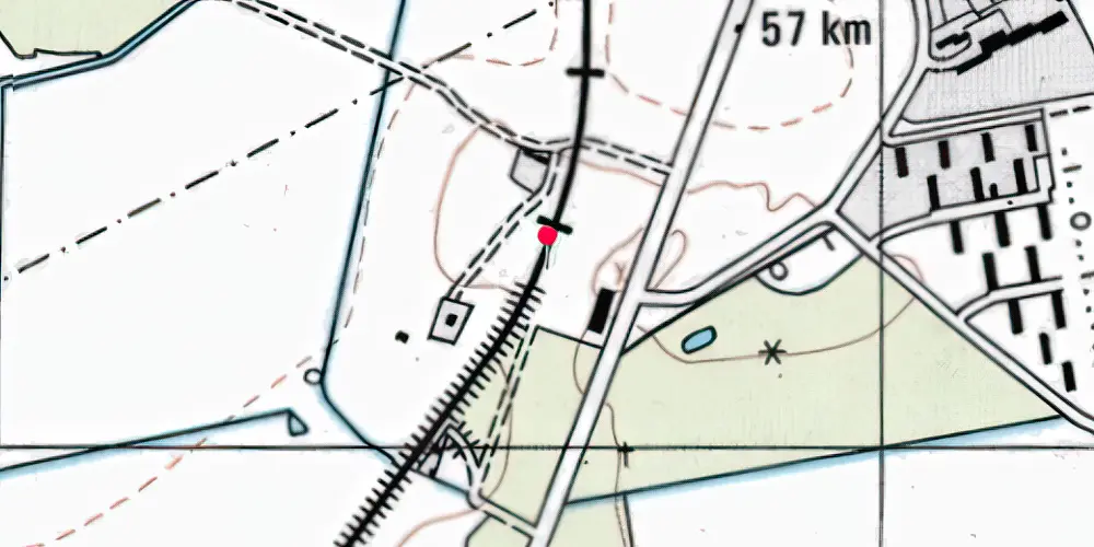 Historisk kort over Hessel Sidespor