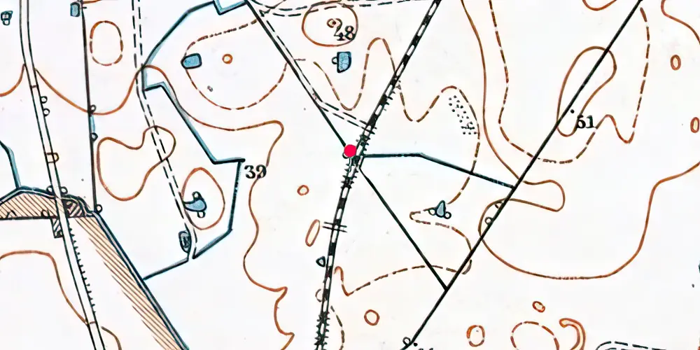 Historisk kort over Nørre Eskilstrup Sidespor