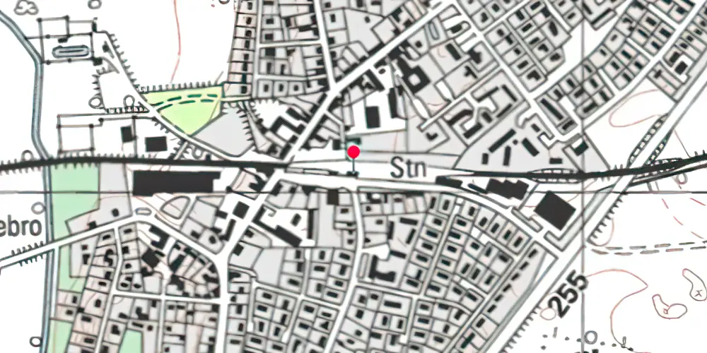 Historisk kort over Stenlille Station [1901-2001]