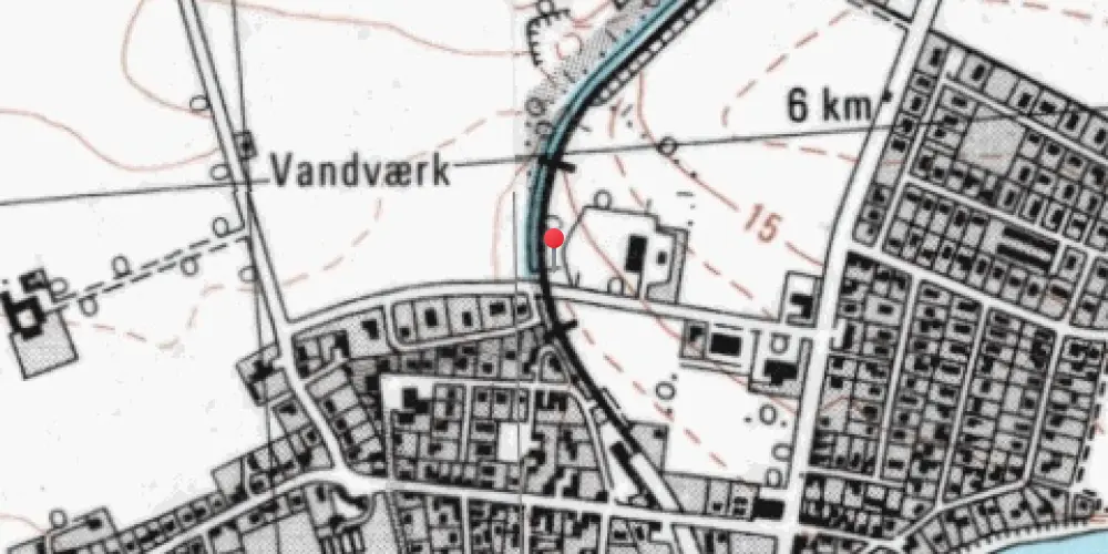 Historisk kort over Rødvig Trinbræt
