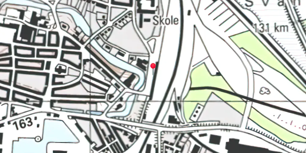 Historisk kort over Nyborg Station [1891-1997]