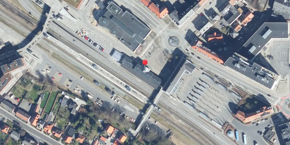Historisk kort over Viborg Station