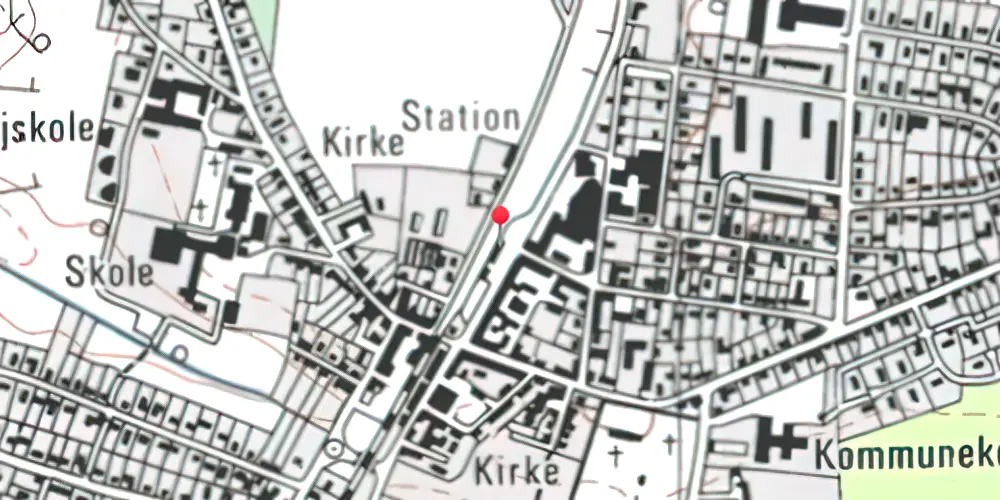 Historisk kort over Vrå Station