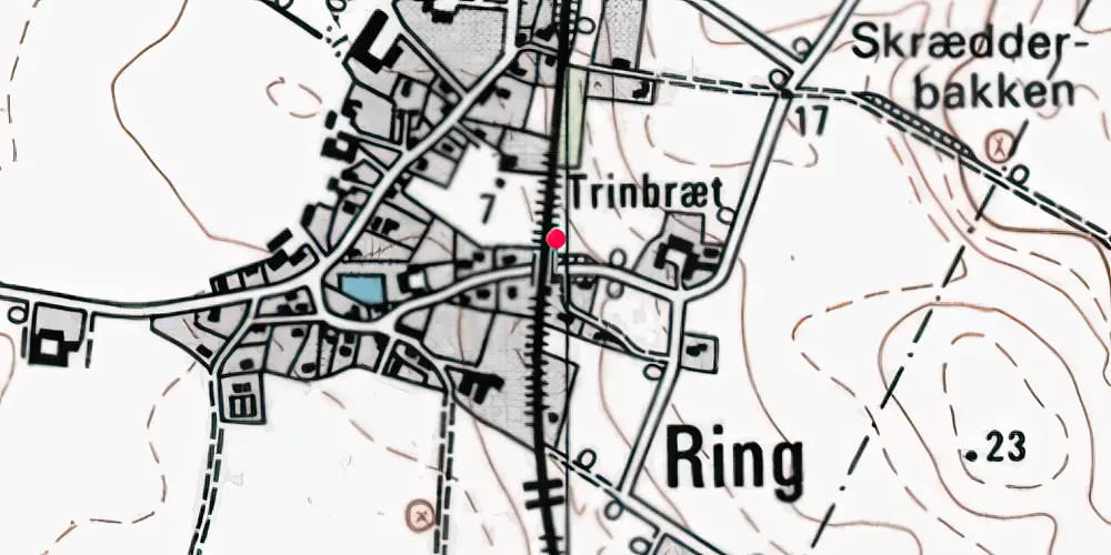 Historisk kort over Ring Trinbræt