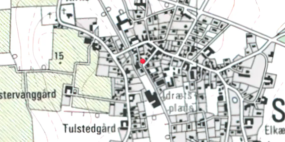 Historisk kort over Skelund Station