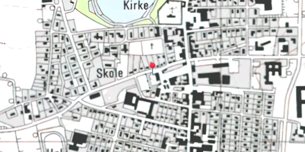 Historisk kort over Farsø Station