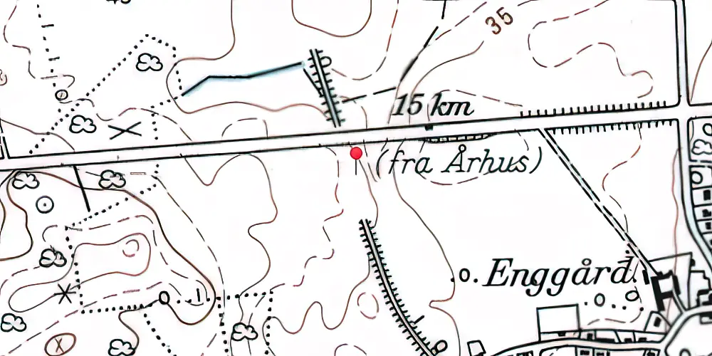 Historisk kort over Silkeborgvejen Trinbræt