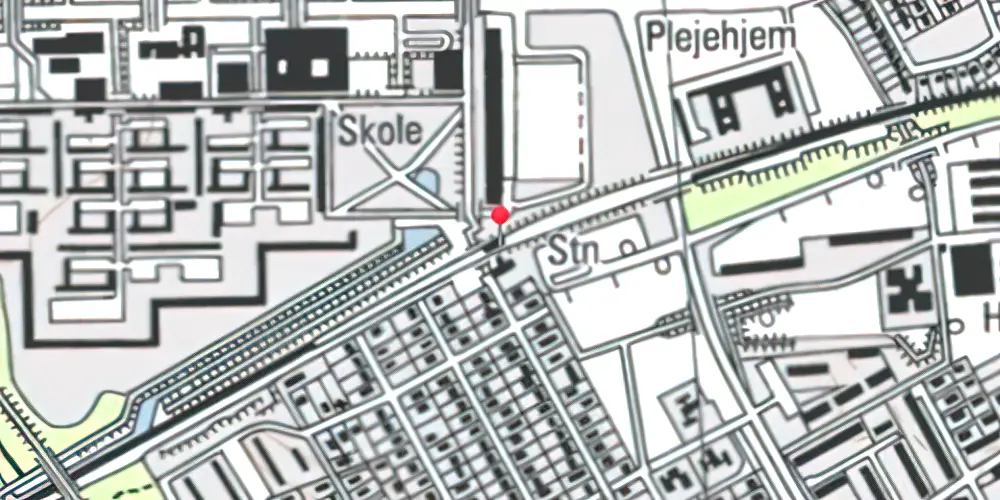 Historisk kort over Avedøre S-togstrinbræt