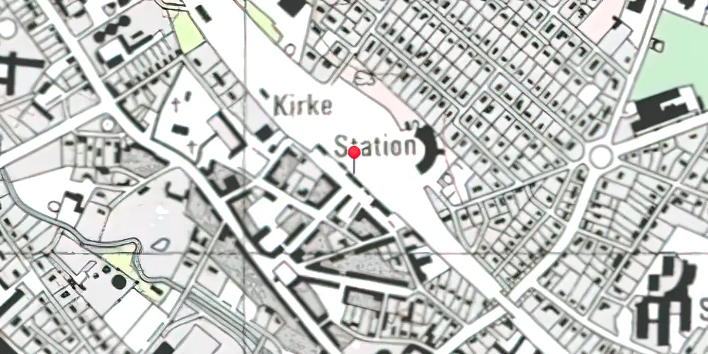 Historisk kort over Brande Station