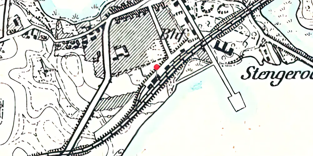 Historisk kort over Gråsten Station